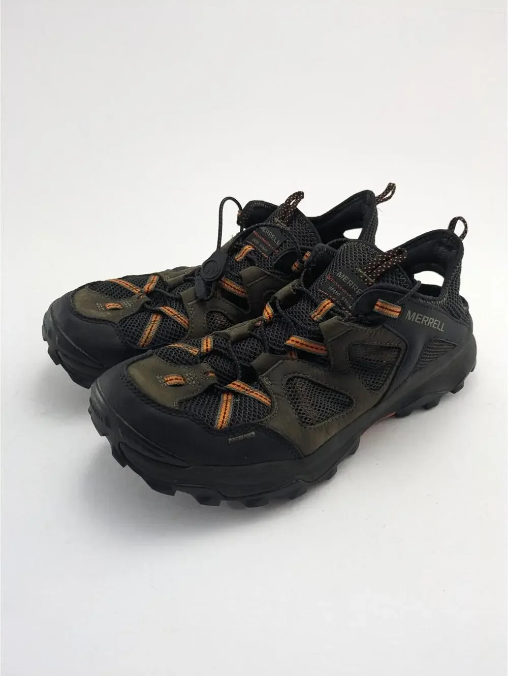 Mens Merrell Speed Strike Sieve Olive Black Orange Hiking Shoes J135167 Size 11